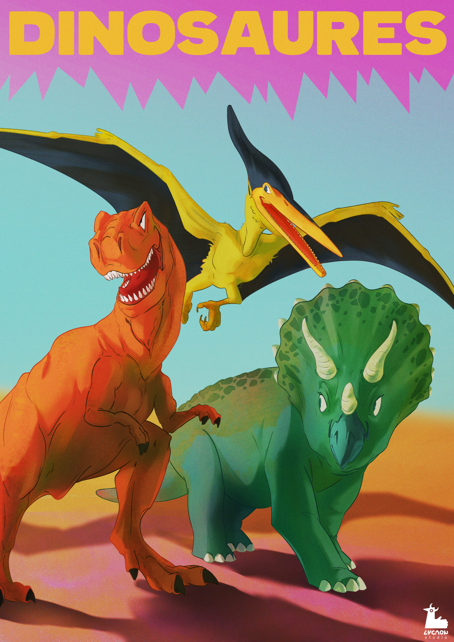 les dinosaures illustration